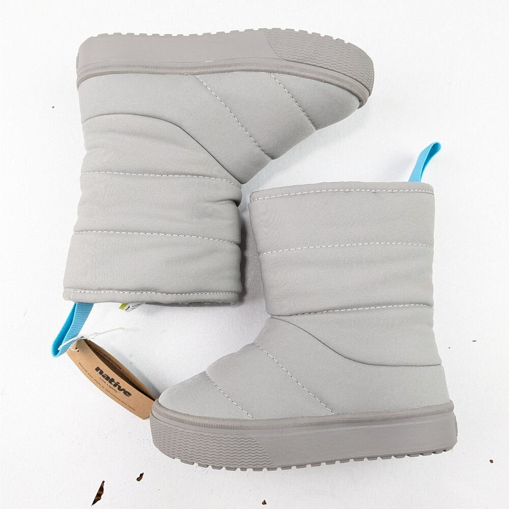 Native Chamonix Summit Bloom Pigeon Grey Winter Boots - Youth